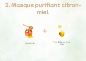 Masque purifiant citron miel